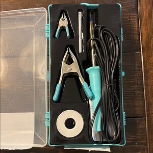 Soldering Iron Kit with Accessories - Teal